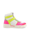 Neon Pink High Top Sneakers - Evallys.com