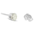 .925 Sterling Silver 4-Prong Round-cut "Salt and Pepper" Diamond Classic Stud Earrings (I-J Color, I3 Clarity) - Evallys.com # #