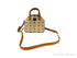 MCM Berlin Gold Leather Mini Round Top Tote Crossbody - Evallys.com # #