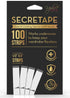 Uplift Secret Fashion Clothing Tape Double Sided - Clear Tape for Clothes, Body, and All Skin Shades (100 Strips) 100 Count (Pack of 1) - Evallys.com # #