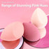 Makeup Sponge Set Foonbe Blender Sponges 7 Pcs for Liquid, Cream, and Powder, Latex Free Makeup Sponges with 1 Mini Beauty Sponge, Multi-colored Sponges for Makeup Application, Pink Gifts - Evallys.com # #