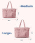 BAGSMART Tote Bag for Women with Zipper, Gym Tote with Compartments, Laptop Work Tote Nurse Dance Yoga Bag for Sport, Travel Medium E-dark Pink- M - Evallys.com # #