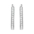 .925 Sterling Silver 1/2 cttw Lab Grown Diamond Hoop Earring (F-G Color, VS2-SI1 Clarity) - Evallys.com # #