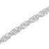 .925 Sterling Silver 1.0 Cttw Miracle-Set Diamond Alternating Graduated Link Tennis Bracelet (I-J Color, I3 Clarity) - 7.5" - Evallys.com # #