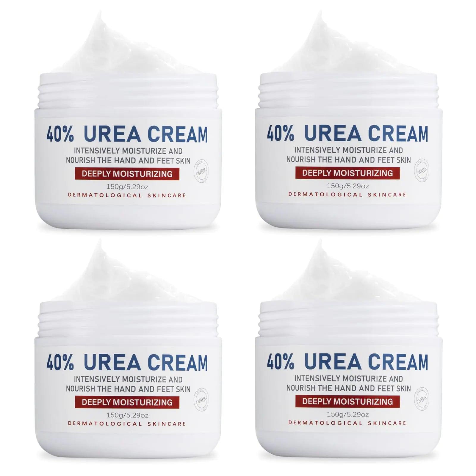 Urea Cream 40 Percent, Urea Foot & Hand Cream for Dry Cracked, 40 per Urea Lotion for Feet Maximum Strength (4 Packs) 5.29 Ounce (Pack of 4) - Evallys.com # #