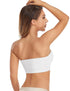 Lusait Strapless Bra for Women Non-Slip Silicone Padded Bandeau Bra Wireless Tube Top Bra X-Large Black+white+brown - Evallys.com # #