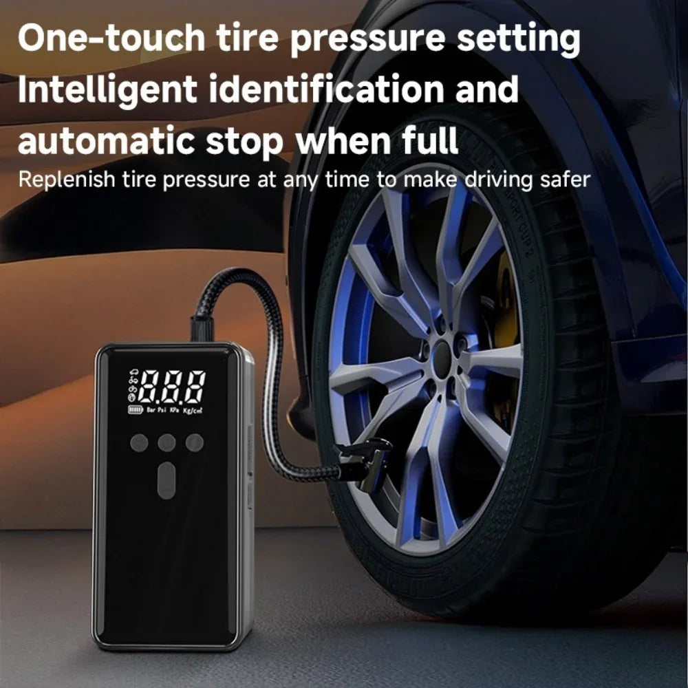 Car Battery Starter With Air Compressor 12V 2000A Car Battery Starter Digital Tire Inflator - Evallys.com