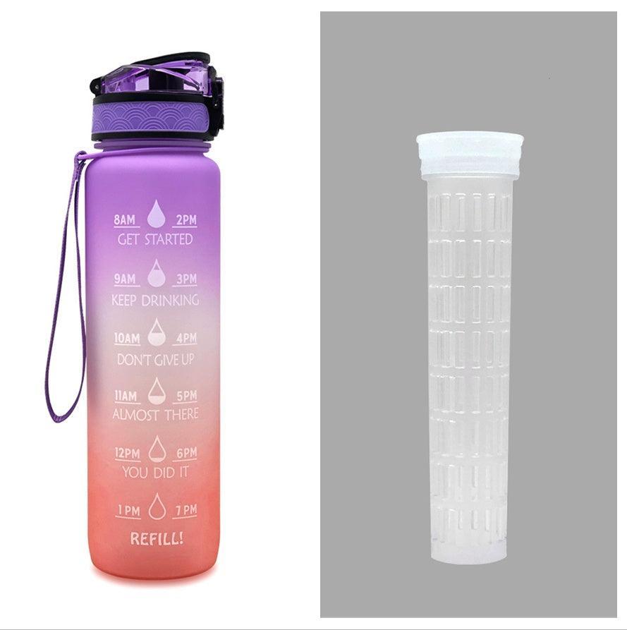 1L Tritan Water Bottle With Time - Evallys.com