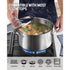 6 Qt. Stainless Steel Stockpot with Stainless Steel Lid - Evallys.com # #