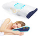 Memory Foam Bed Pillow Cervical Pillow for Neck Pain Relief Contour Orthopedic Ergonomic Pillows Blue - Evallys.com # #