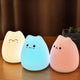 Colorful Cat LED Silicone Night Light - Evallys.com