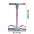 Foot Pedal Resistance Band 6 - Tube Elastic Yoga Strap Resistance Band LED Display Bodybuilding Expander Fitness Equipment For - Evallys.com