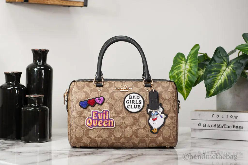 Coach X Disney Villain Patches Signature Rowan Satchel - Evallys.com # #