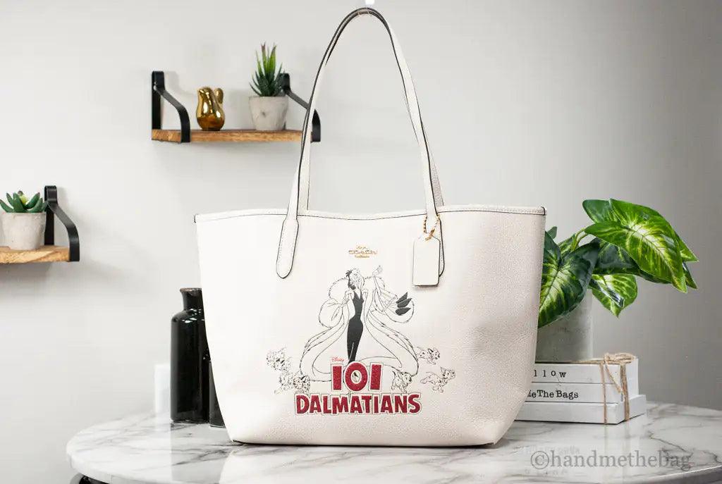 Coach X Disney Cruella 101 Dalmations Motif City Tote - Evallys.com # #