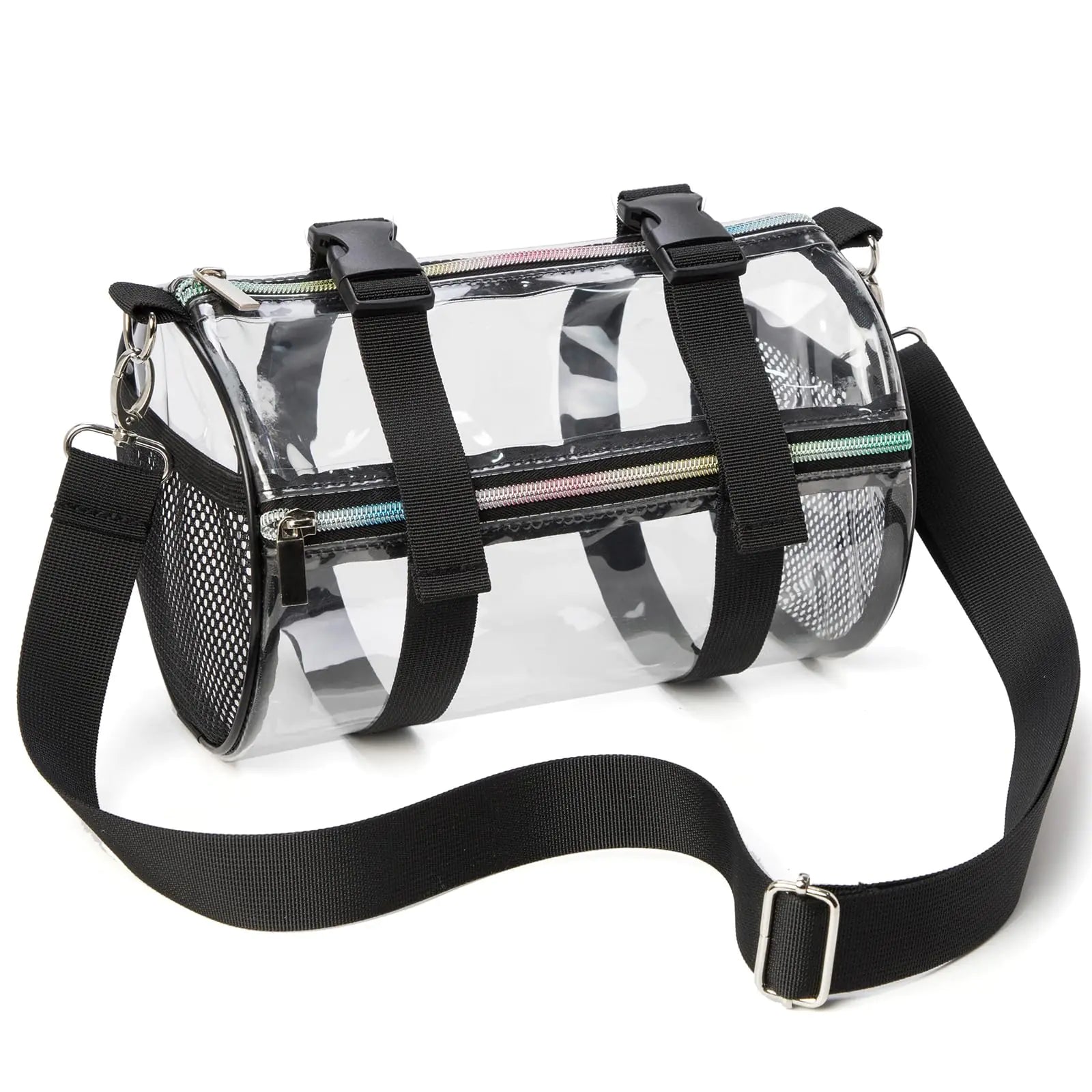 Clear Crossbody Purse Bag - Stadium Approved Concerts Bag Bucket Clear Bag 12"×12"×6" - Evallys.com # #