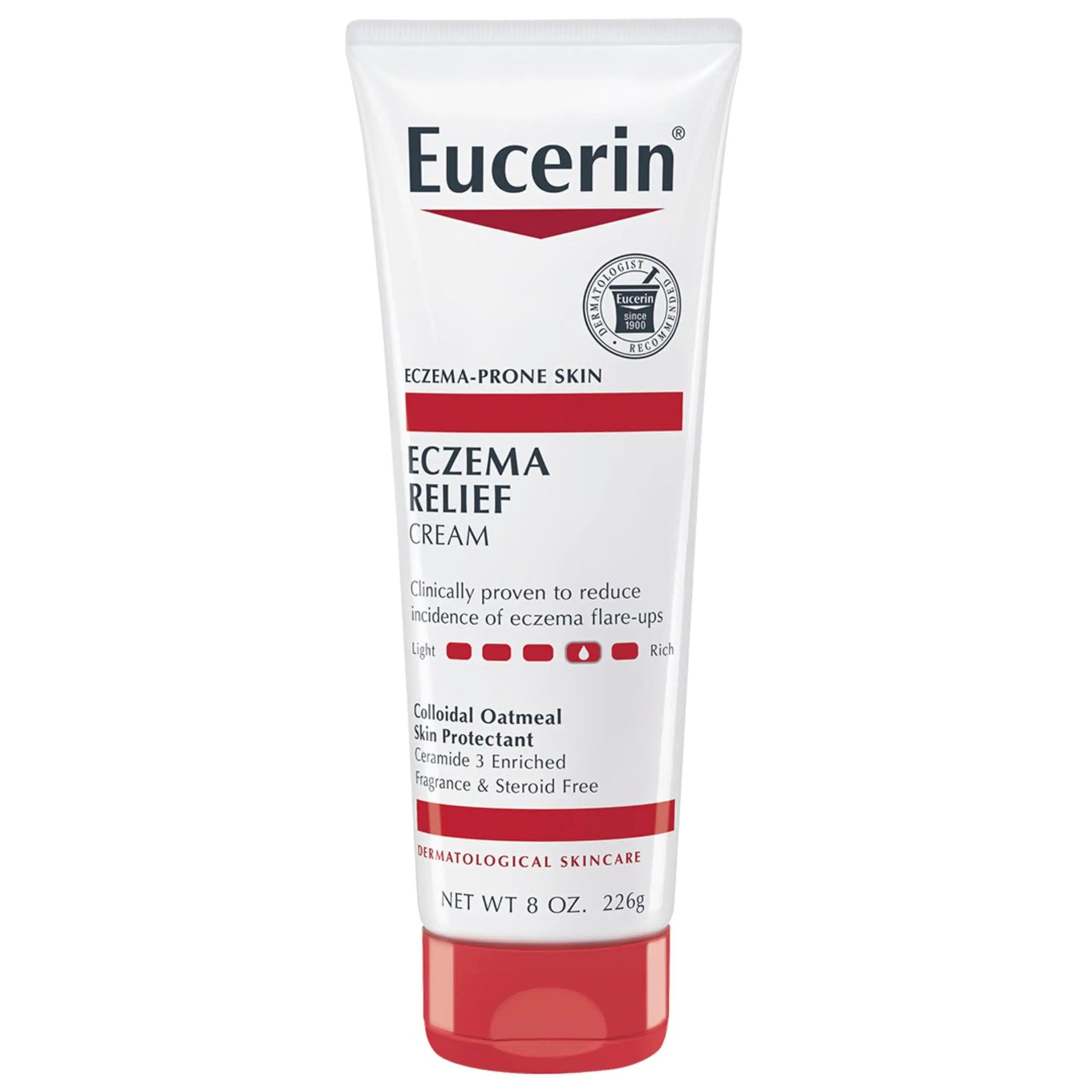 Eucerin Eczema Relief Cream, Full Body Lotion for Eczema-Prone Skin, Moisturizing Eczema Cream, Body Moisturizer, 8 oz. Tube 8 Ounce (Pack of 1) - Evallys.com # #