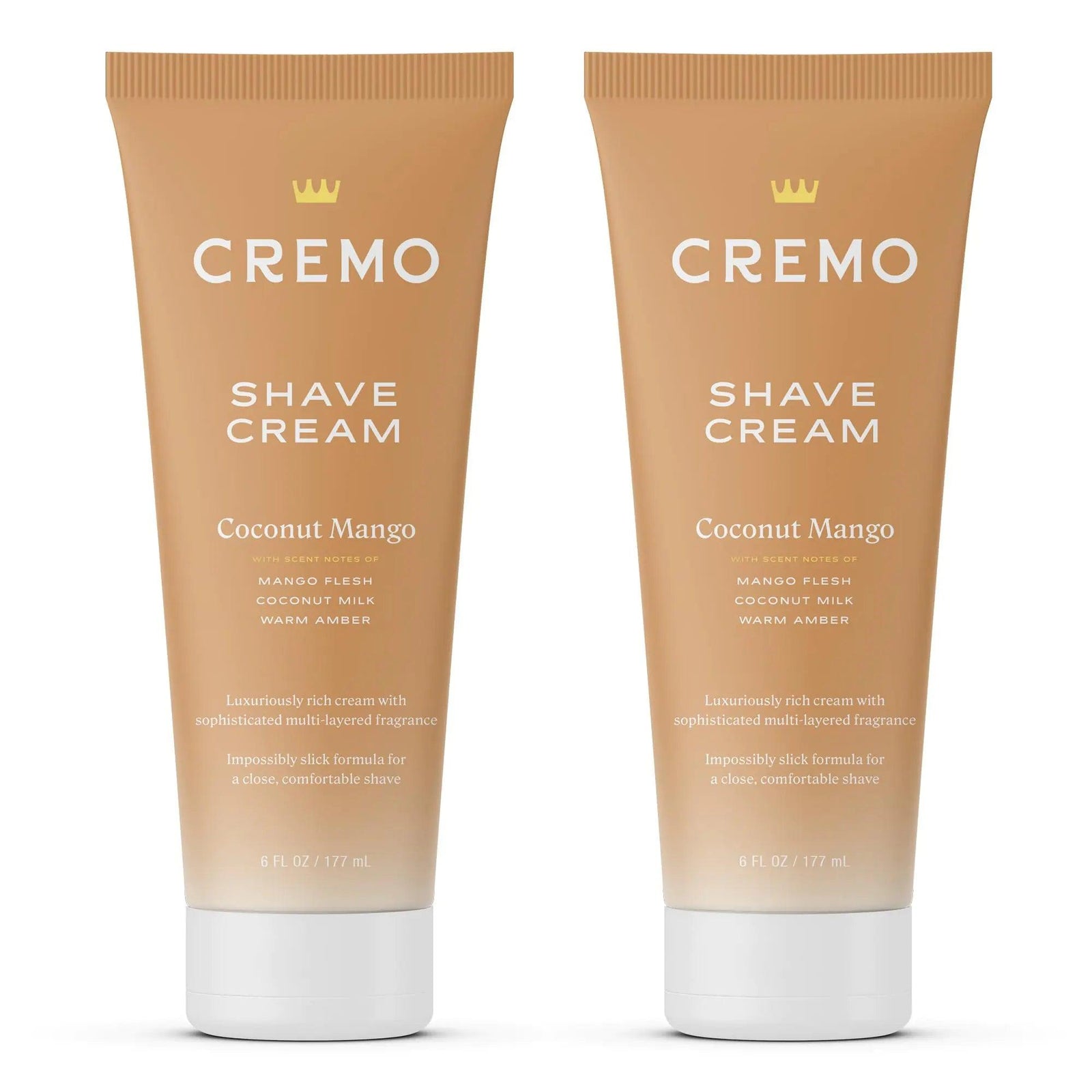 Cremo Coconut Mango Moisturizing Shave Cream, Astonishingly Superior Ultra-Slick Shaving Cream for Women Fights Nicks, Cuts and Razor Burn, 6 Fl Oz (Pack of 2) 6 Fl Oz (Pack of 2) - Evallys.com # #