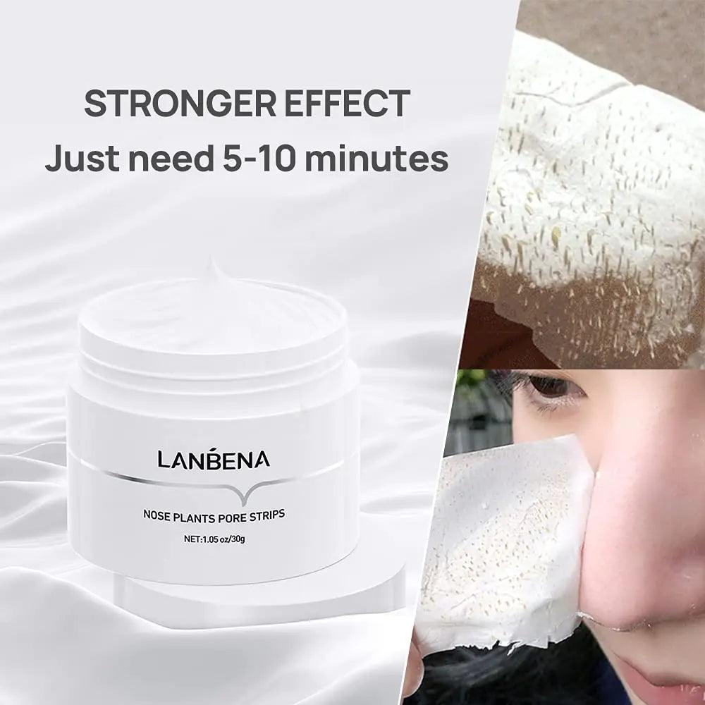 LANBENA blackhead remover, Nose Pore Strips for Blackheads, Black Head Remover Mask for Face, Puntos Negros, 30g+60pcs paper - Evallys.com # #