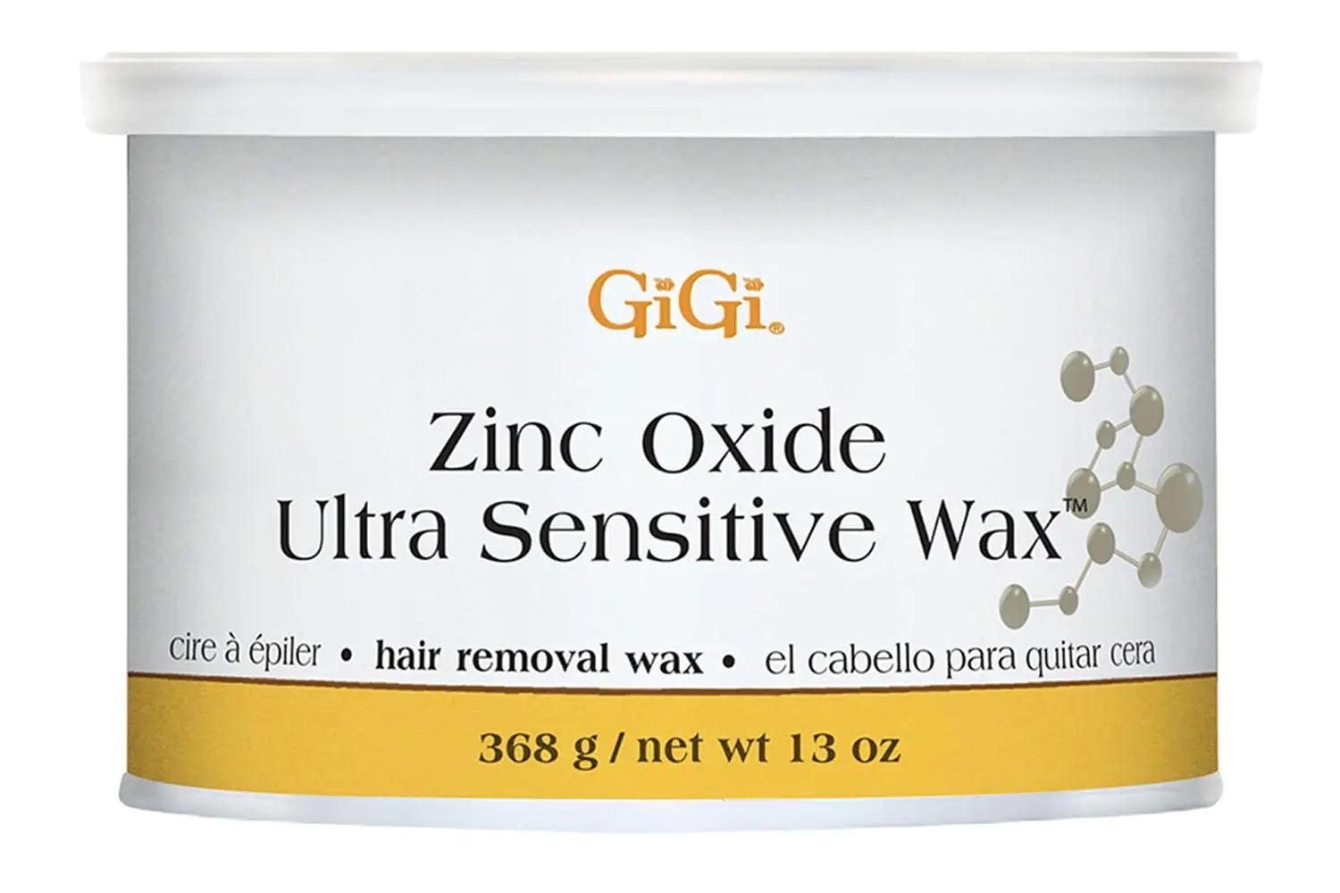 GiGi Zinc Oxide Ultra Sensitive Hair Removal Wax, Gentle and on Extra-Delicate Skin, 13 oz., 1-pc 13 Ounce (Pack of 1) - Evallys.com # #