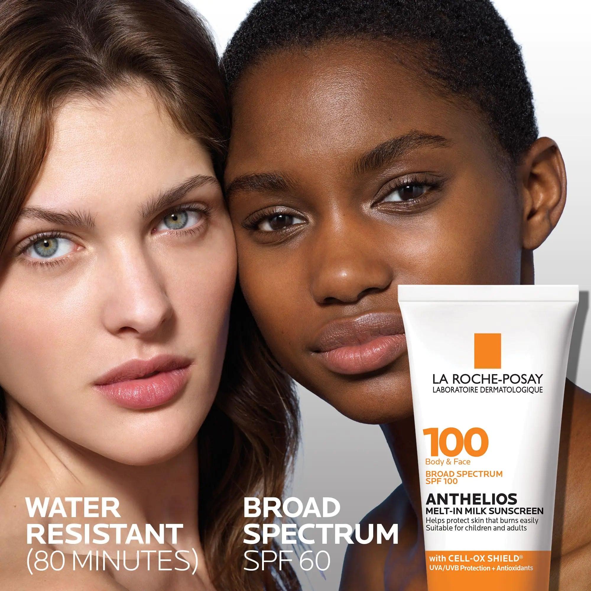 La Roche-Posay Anthelios Melt-In Milk Sunscreen SPF 100 | Sunscreen For Body & Face | Broad Spectrum SPF + Antioxidants | Oil Free Sunscreen Lotion | For Sun Sensitive Skin | Oxybenzone Free 5.1 Fl Oz (Pack of 1) - Evallys.com # #