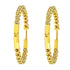 10K Yellow Gold Plated .925 Sterling Silver 3.00 Cttw Diamond Inside Out Hoop Earrings (K-L Color, I1-I2 Clarity) - Evallys.com # #