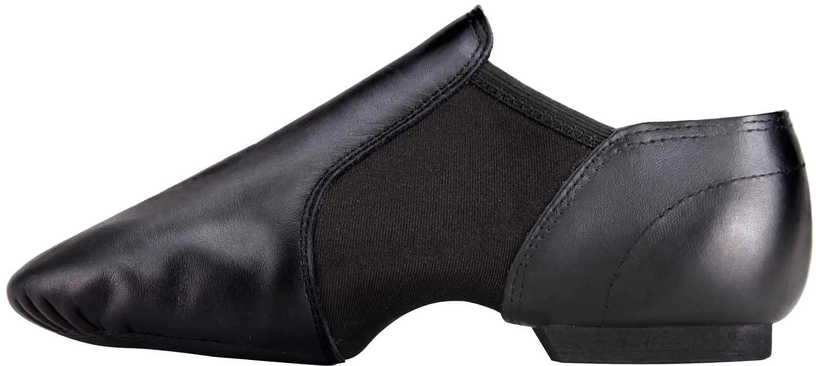 Linodes Unisex Leather Upper Jazz Shoe Slip-on for Women and Men's Dance Shoes 4.5 Women/4 Men Black - Evallys.com # #