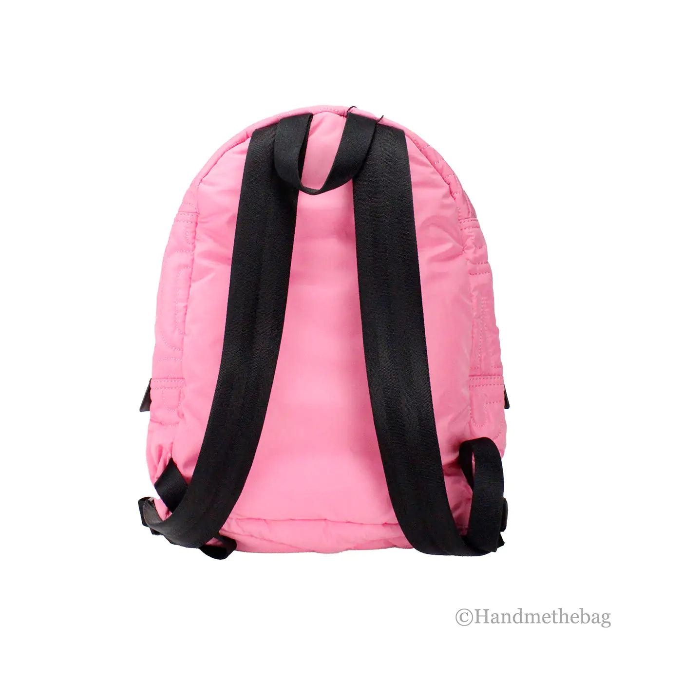 Marc Jacobs Medium Candy Pink Monogram Quilted Puffy Backpack - Evallys.com # #