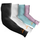 ARMORAY Arm Sleeves for Men or Women - Tattoo Cover Up - Cooling Sports Sleeve for Basketball Golf Football Pink + Black + White + Blue (4 Pairs) One Size Fits Most - Evallys.com