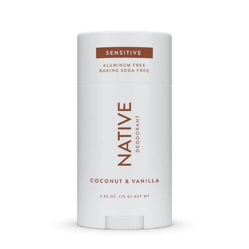 Native Sensitive Deodorant Contains Naturally Derived Ingredients, 72 Hour Odor Control | Deodorant for Women & Men, Aluminum Free with Baking Soda, Coconut Oil and Shea Butter, Coconut & Vanilla - Evallys.com # #