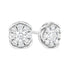 .925 Sterling Silver 1/2 cttw Lab Grown Diamond Composite Earring (F-G Color, VS2-SI1 Clarity) - Evallys.com # #