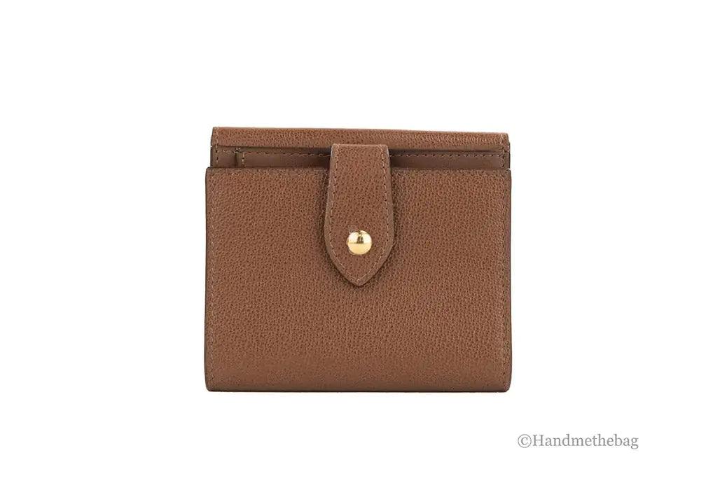 Burberry Luna Tan Grained Leather Small Coin Pouch Wallet - Evallys.com # #