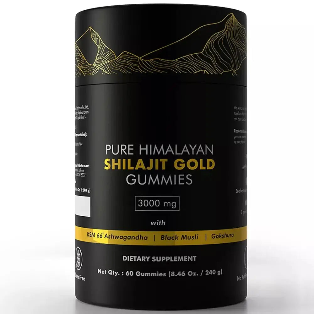 Himalayan Shilajit Gummies 3000mg with Ashwagandha & Gokshura - Evallys.com