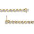 10K Yellow Gold Plated .925 Sterling Silver 1.0 Cttw Diamond "S" Link 7.25" Bracelet (J-K Color, I1-I2 Clarity) - Evallys.com # #