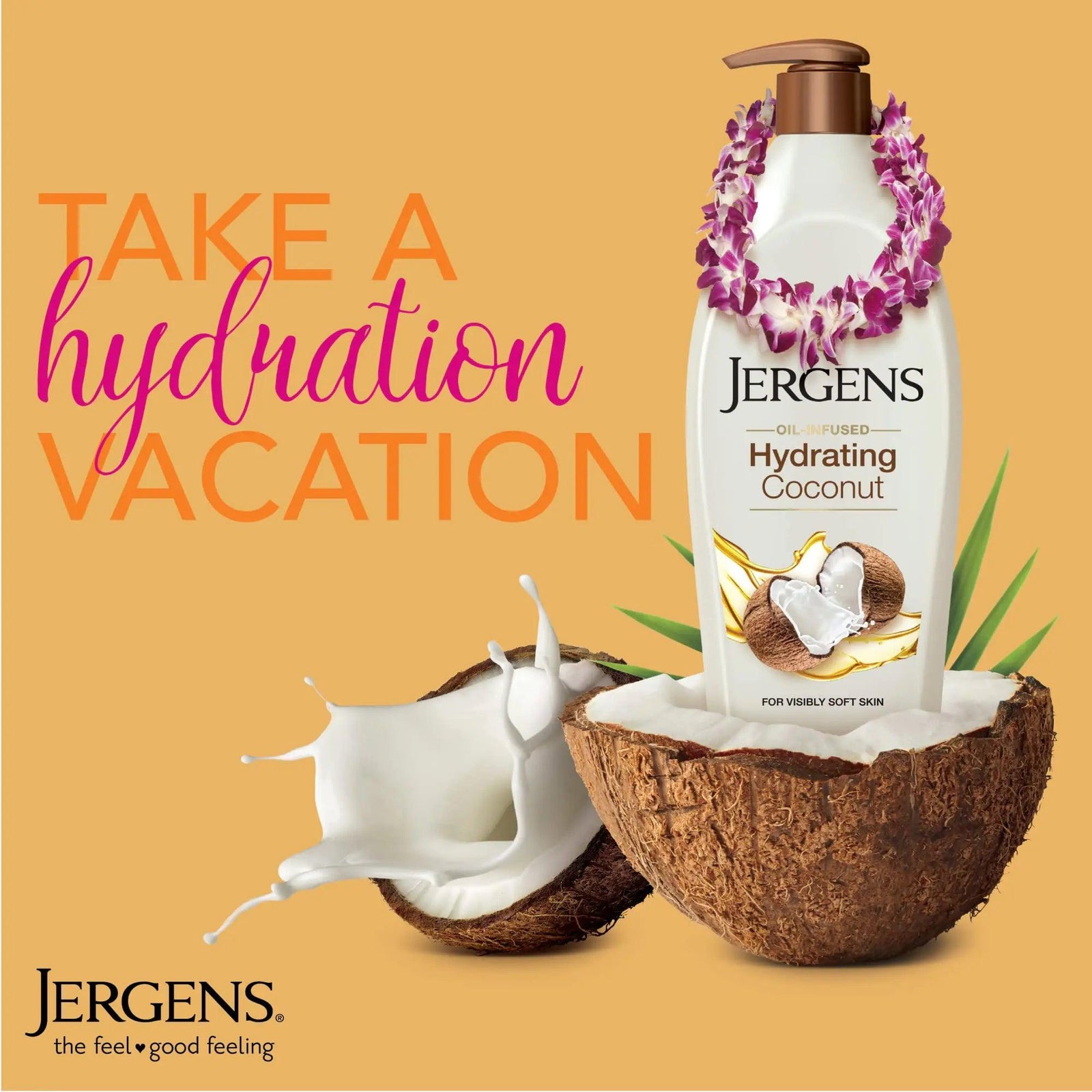 Jergens Hydrating Coconut Body Moisturizer, 16.8 Ounce (Pack of 3) 16.8 Fl Oz (Pack of 3) - Evallys.com # #