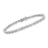 .925 Sterling Silver 1.0 cttw Miracle Set Diamond Spiraling Bezel Link Bracelet(I-J Color, I3 Clarity) -7.25" - Evallys.com # #