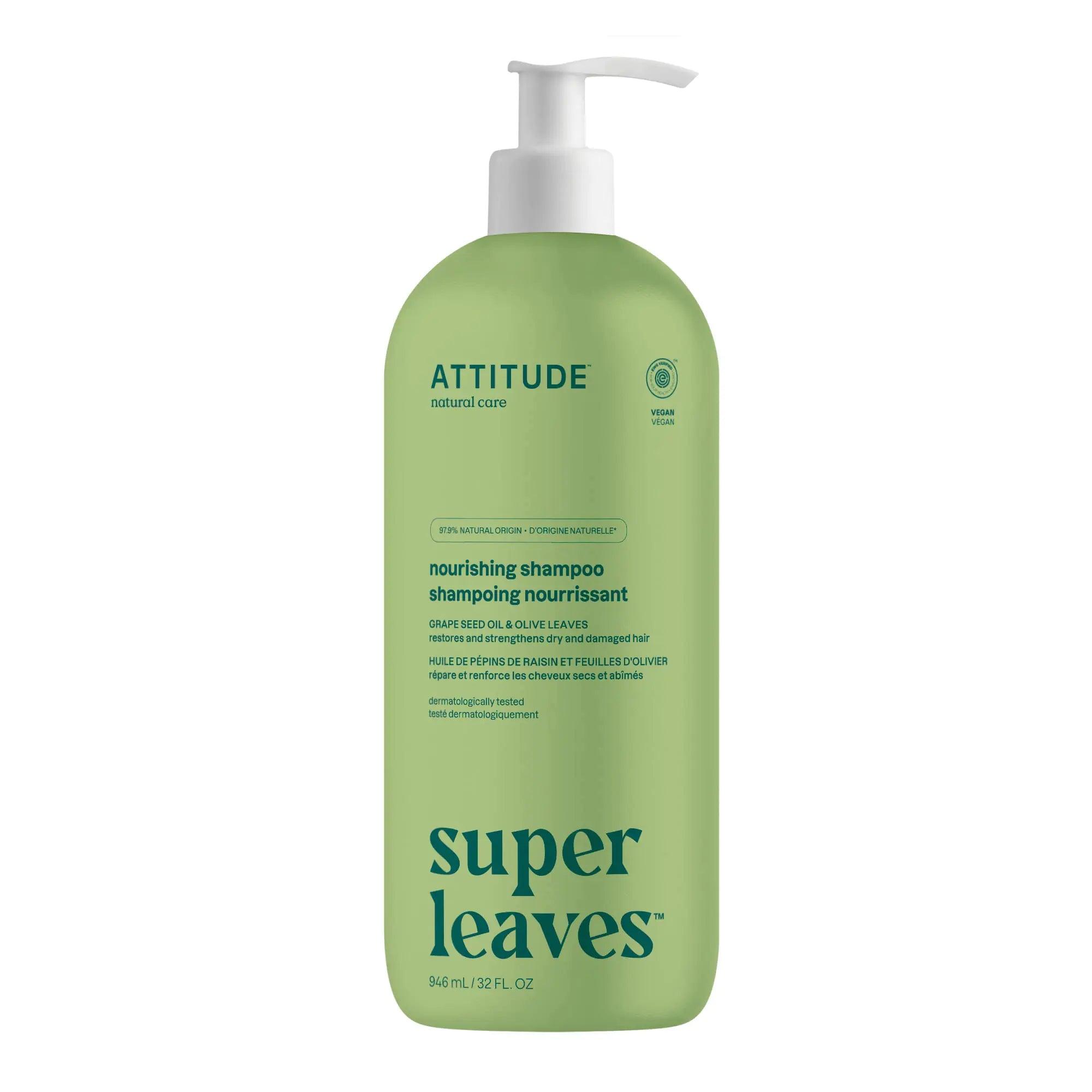 ATTITUDE Moisture Rich Hair Shampoo, EWG Verified, For Dry and Damaged Hair, Naturally Derived Ingredients, Vegan and Plant Based, Quinoa and Jojoba, 32 Fl Oz (Pack of 6) 32 Fl Oz (Pack of 6) - Evallys.com # #