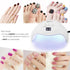 Gel UV LED Nail Polish Lamp, LKE Nail Dryer 40W LED Light with 3 Timers Professional for Nail Art Tools Accessories White - Evallys.com # #