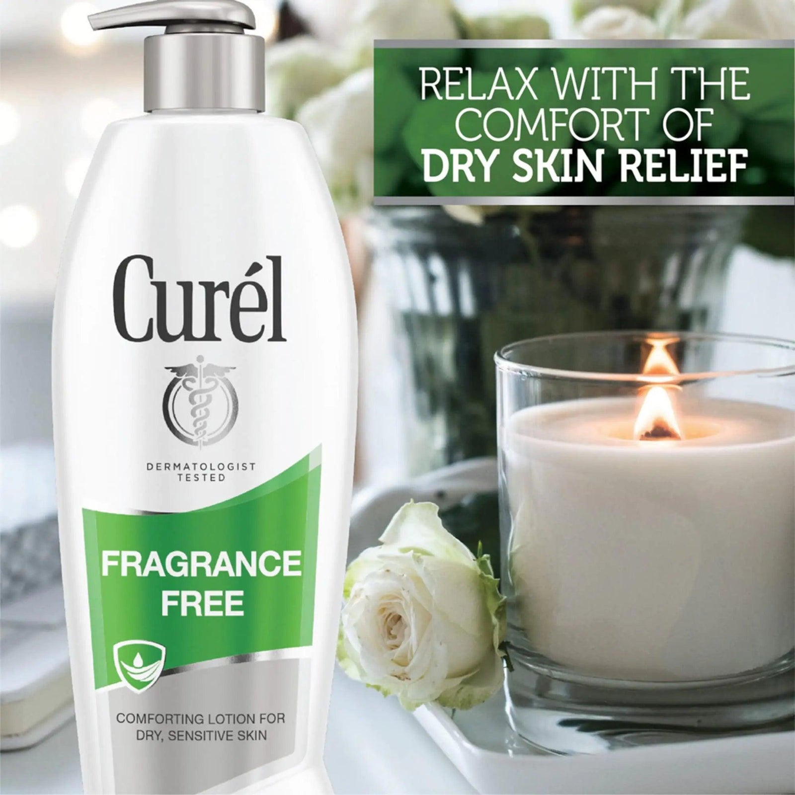 Curel Fragrance Free Body Lotion, Unscented Dry Skin Moisturizer for Sensitive Skin, with Advanced Ceramide Complex, Repairs Moisture Barrier, 13 Ounce (Pack of 3) 2.33 Fl Oz (Pack of 3) - Evallys.com # #