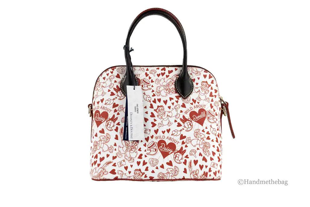 Dooney & Bourke Disney Donald and Daisy Heart Satchel - Evallys.com # #