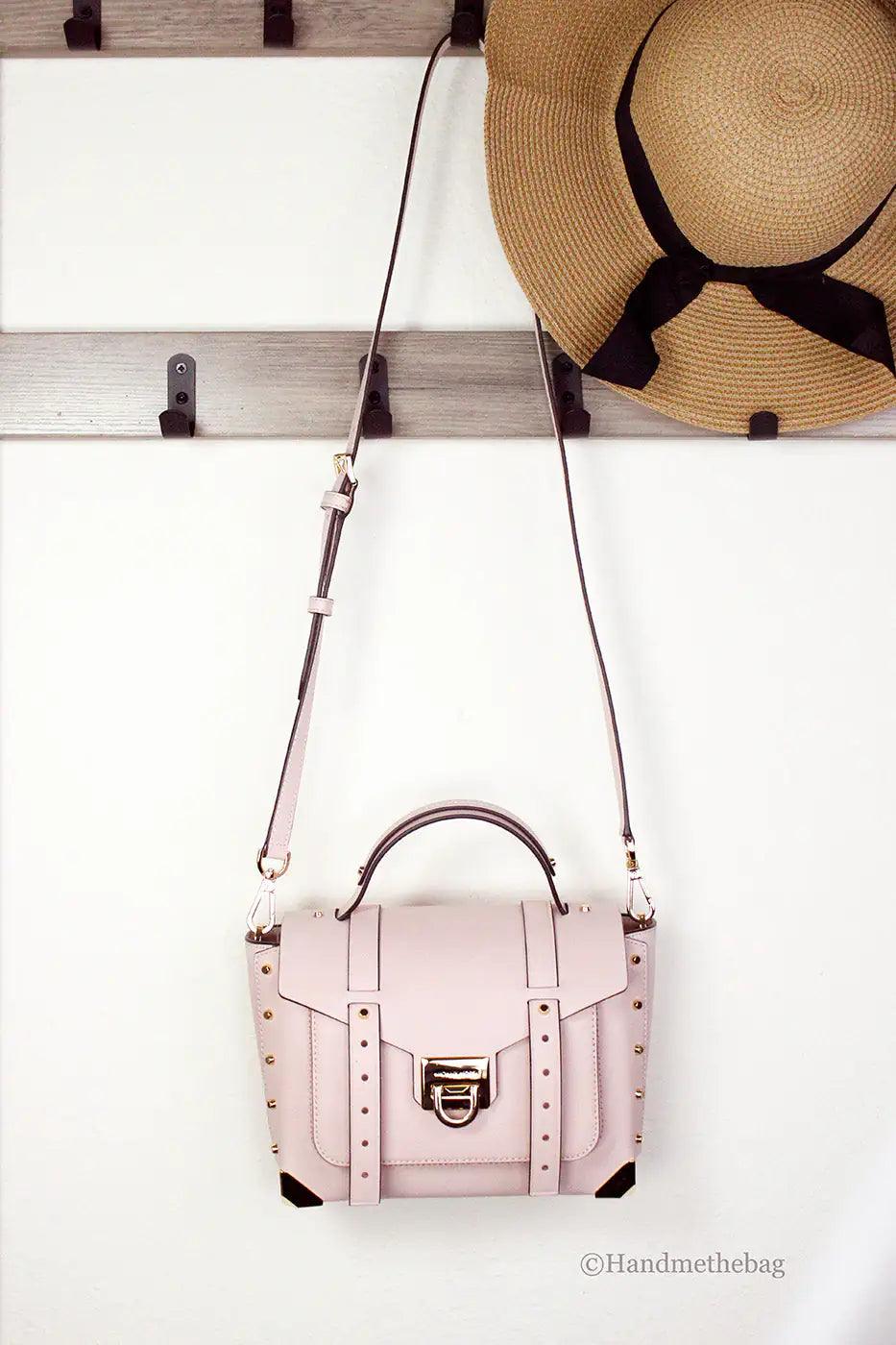 Michael Kors Manhattan Medium Powder Blush Top Handle Satchel - Evallys.com