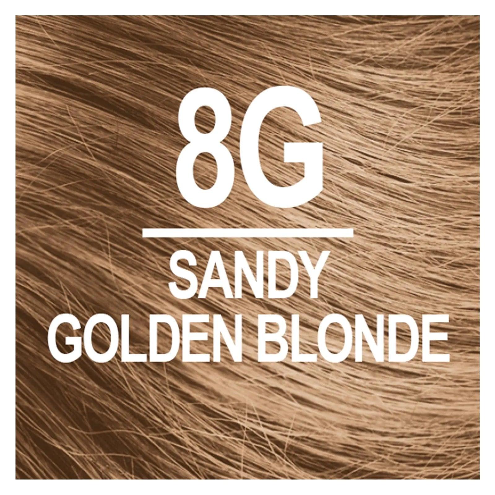 Naturtint Permanent Hair Color 8G Sandy Golden Blonde (Pack of 6), Ammonia Free, Vegan, Cruelty Free, up to 100% Gray Coverage, Long Lasting Results - Evallys.com # #