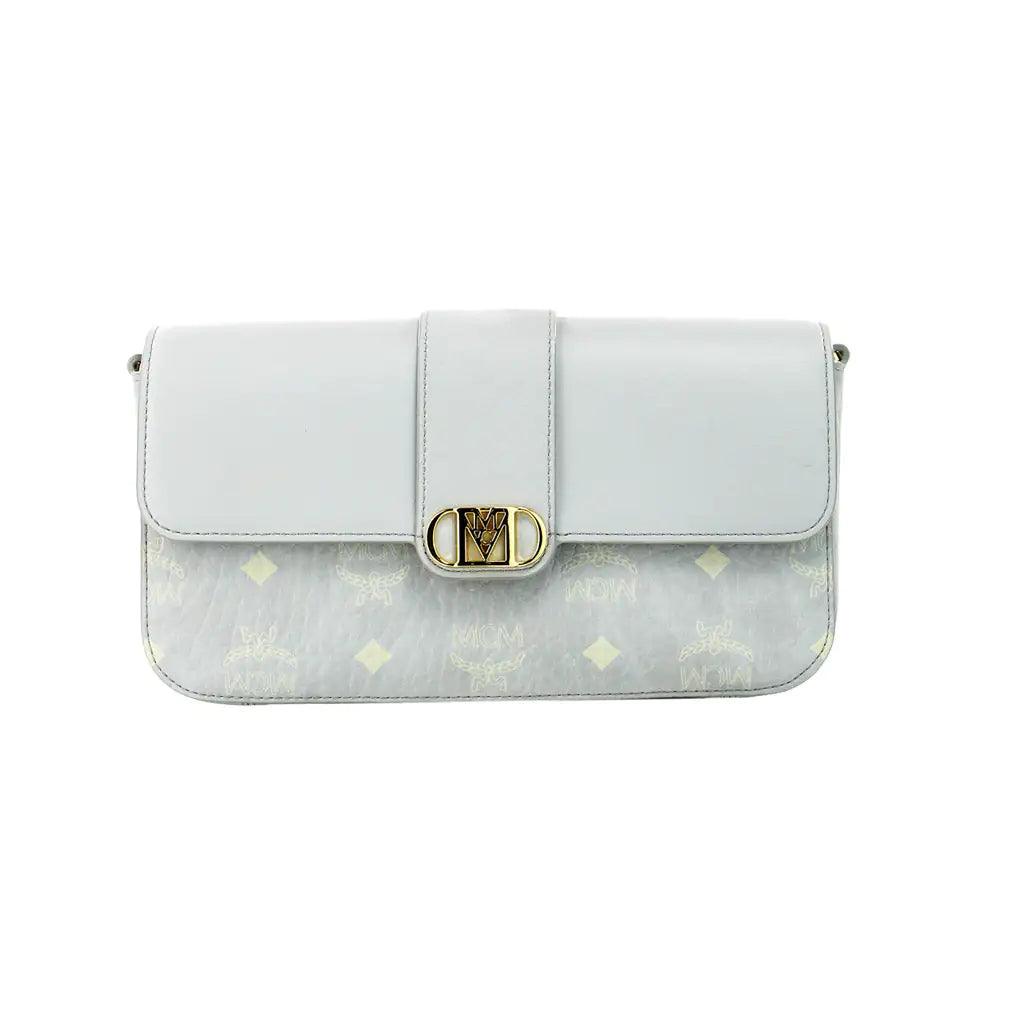 MCM Small Mode Travia Leather Shoulder Crossbody Clutch - Evallys.com # #