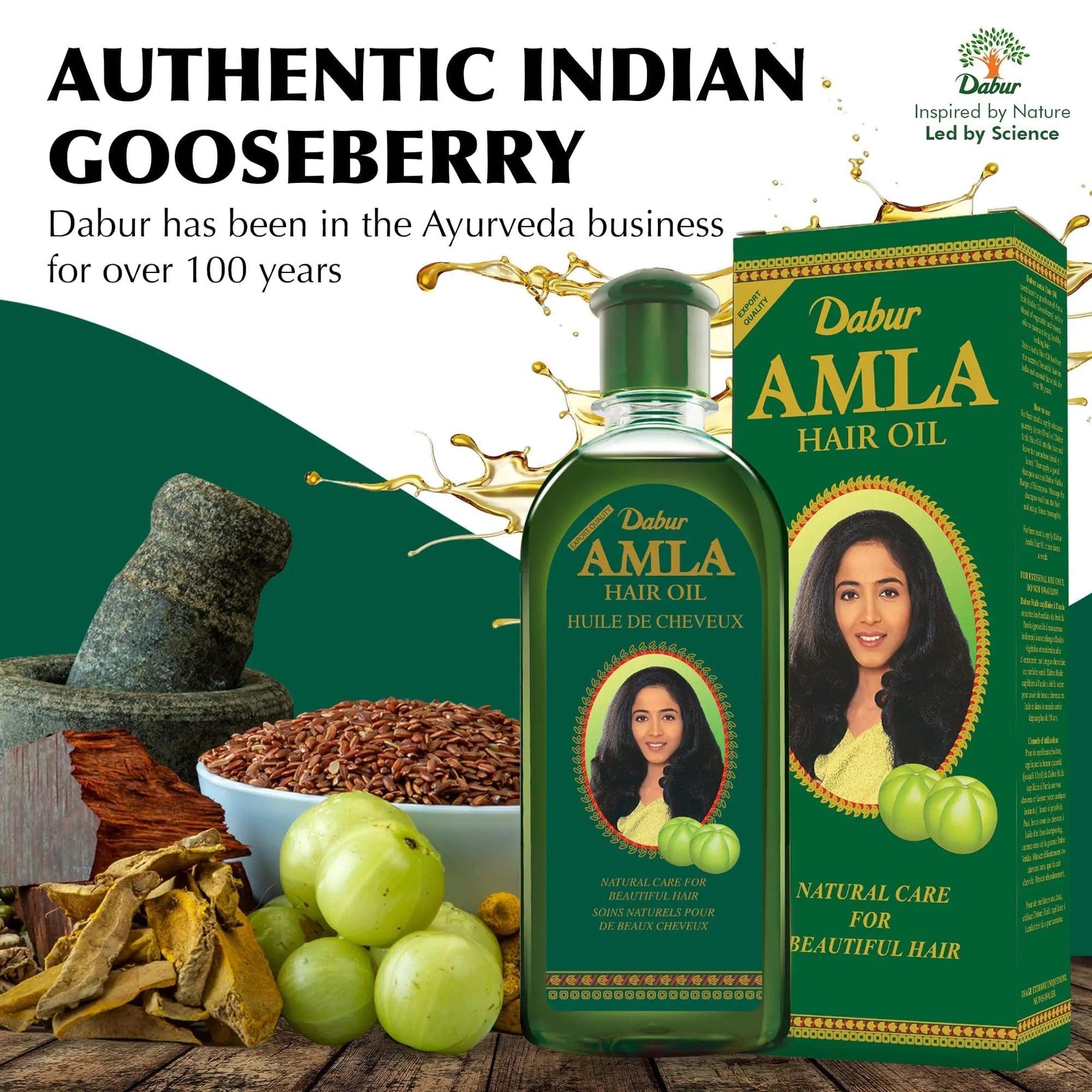 Dabur Amla Hair Oil for Healthy Hair and Moisturized Scalp, for Men and Women, Indian Bio Oil for Hair, Natural Care for Beautiful Hair (200ml) Herbal 6.76 Fl Oz (Pack of 1) - Evallys.com # #