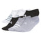 adidas Women's Superlite 3.0 Super No Show Athletic Socks Ultra Low-Profile with Targeted Cushion (6 Pairs) Medium White/Black/Grey - Evallys.com # #