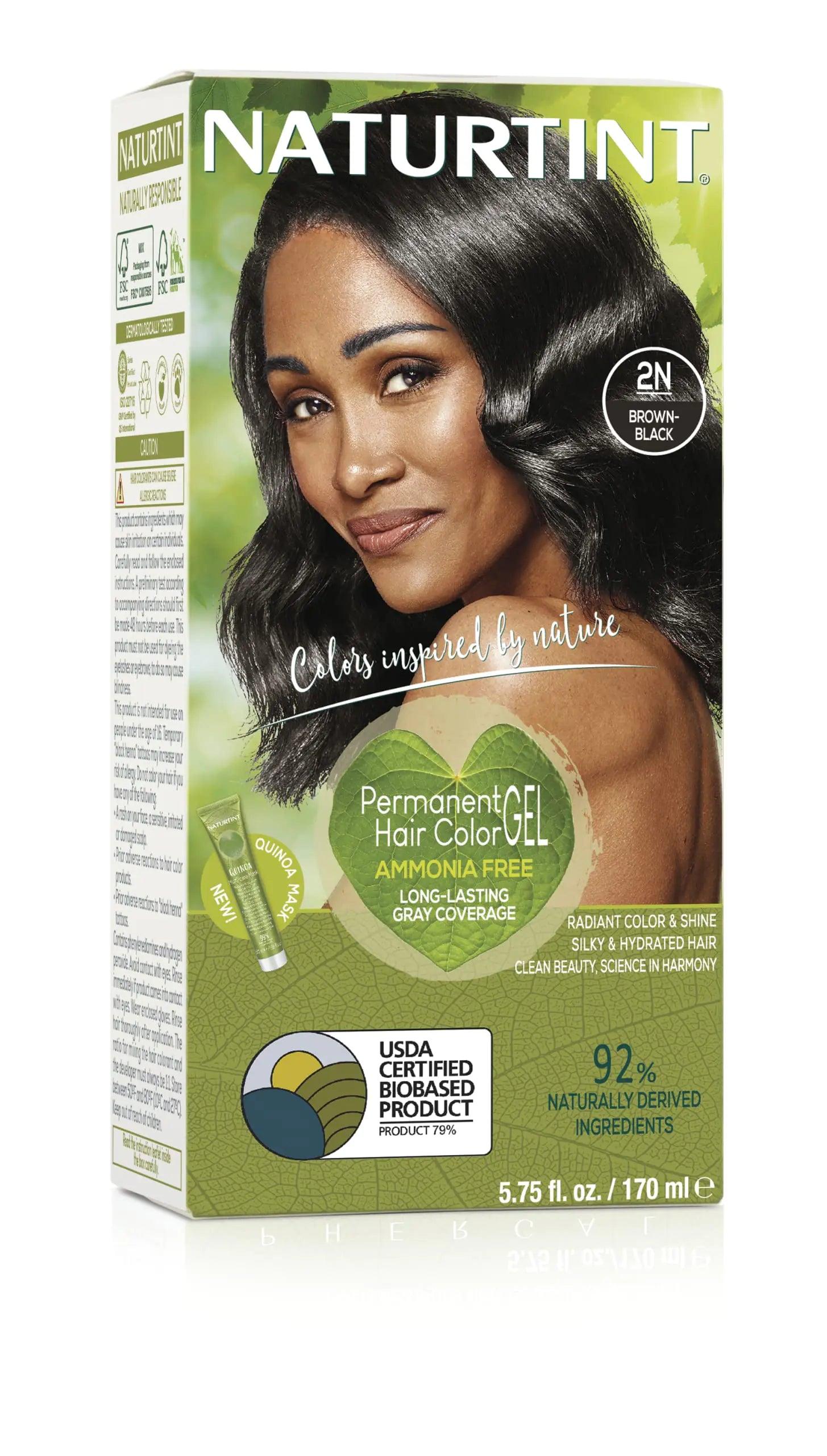 Naturtint Permanent Hair Color Black Brown - 5.45 fl oz - Evallys.com # #