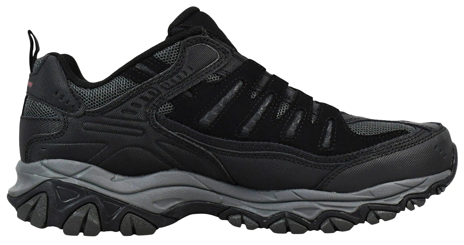 Skechers Mens Afterburn M fit Wonted 9 X-Wide Black/Charcoal - Evallys.com # #