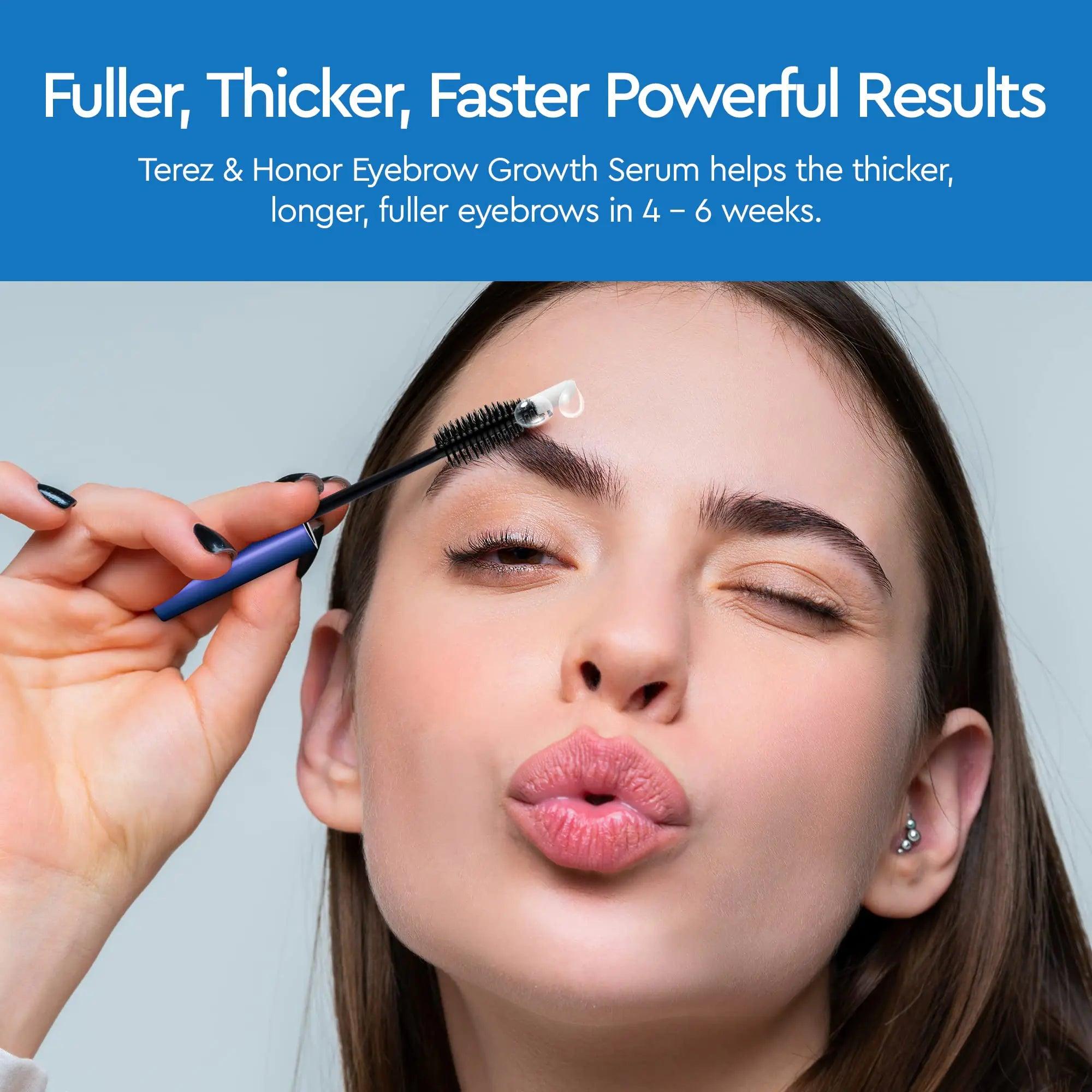 Eyebrow Growth Serum - Natural Eyebrow Serum and Enhancer for Thicker Brows and Grow Bows Faster, Longer, Fuller - 5mL Eyebrow Serum - 5mL - Evallys.com # #