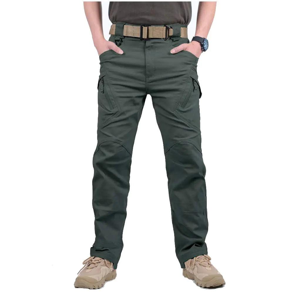 CARWORNIC Gear Men's Hiking Tactical Pants Lightweight Cotton Outdoor Military Combat Cargo Trousers 32W x 30L Army Green - Evallys.com # #