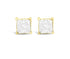 10K Yellow Gold Princess-cut Composite 18-stone Diamond Earrings (0.25 CTTW, J-K color, I2-I3 clarity) - Evallys.com # #