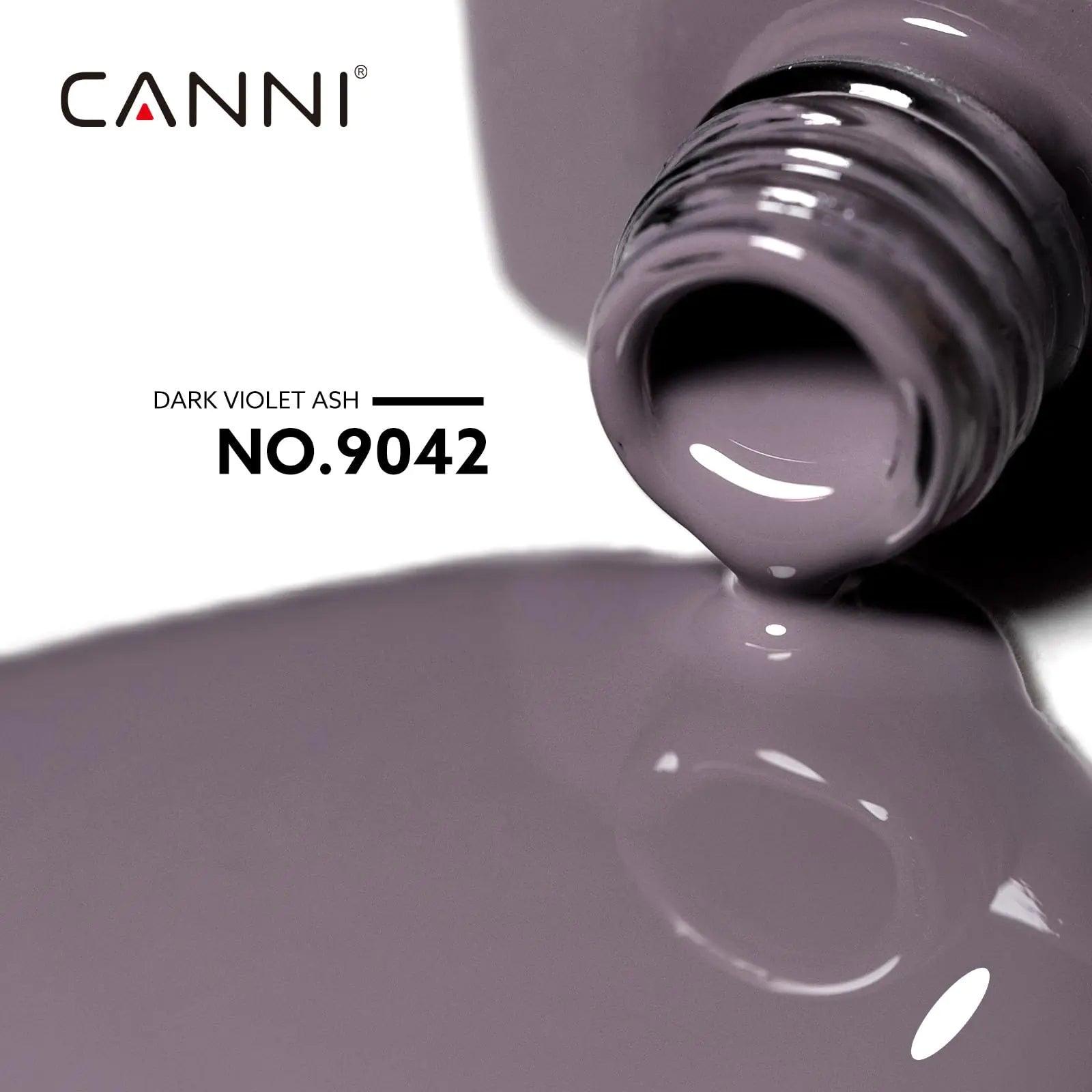 CANNI Grey Gel Nail Polish, 1Pcs Dark Grey Gel Polish Violet Brown Color Nail Polish Gel High Gloss Soak Off U V Gel Nail French Nail Manicure Salon DIY - Evallys.com # #